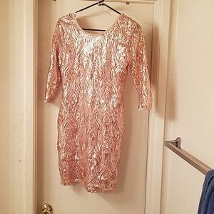 Rose color dress